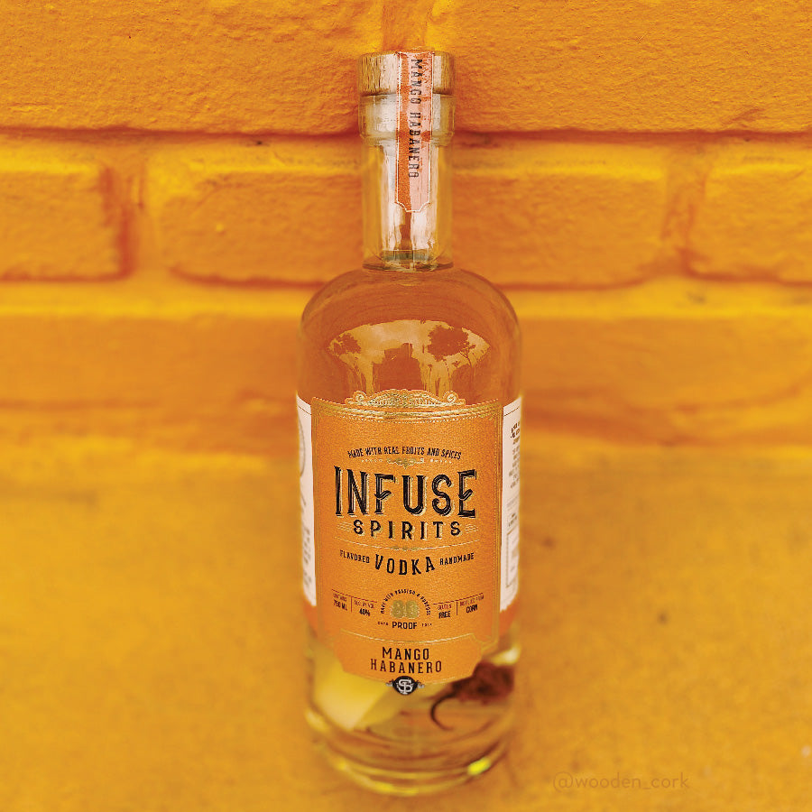Wooden Cork Infuse Spirits Mango Habanero Dream Wooden Cork