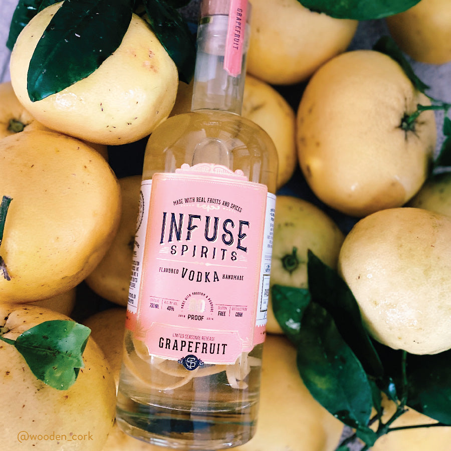 Wooden Cork Infuse Grapefruit Summer Solstice Wooden Cork