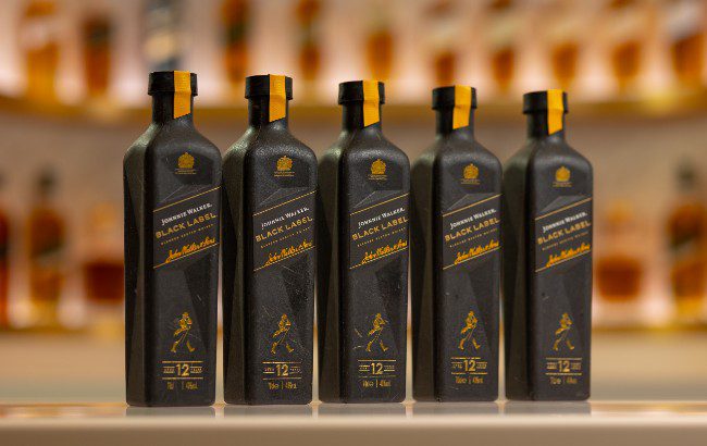 Johnnie Walker trials paper bottle in on-trade