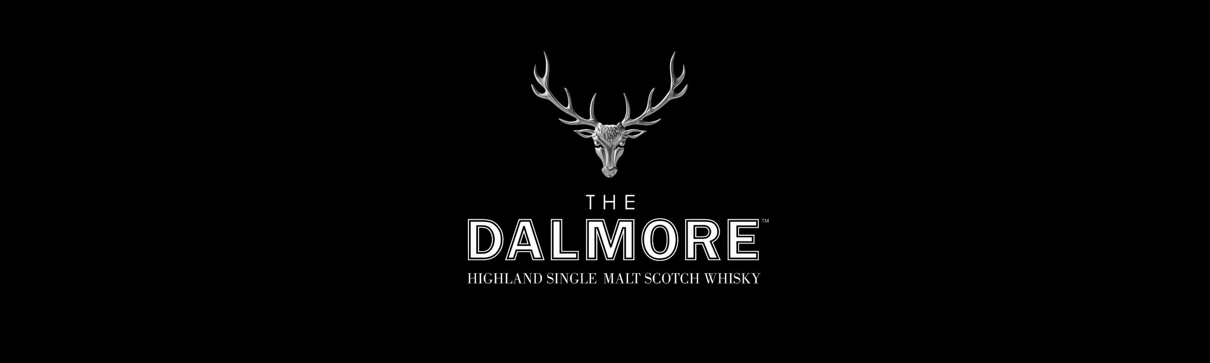 The Dalmore Scotch Whisky Logo on Black Background