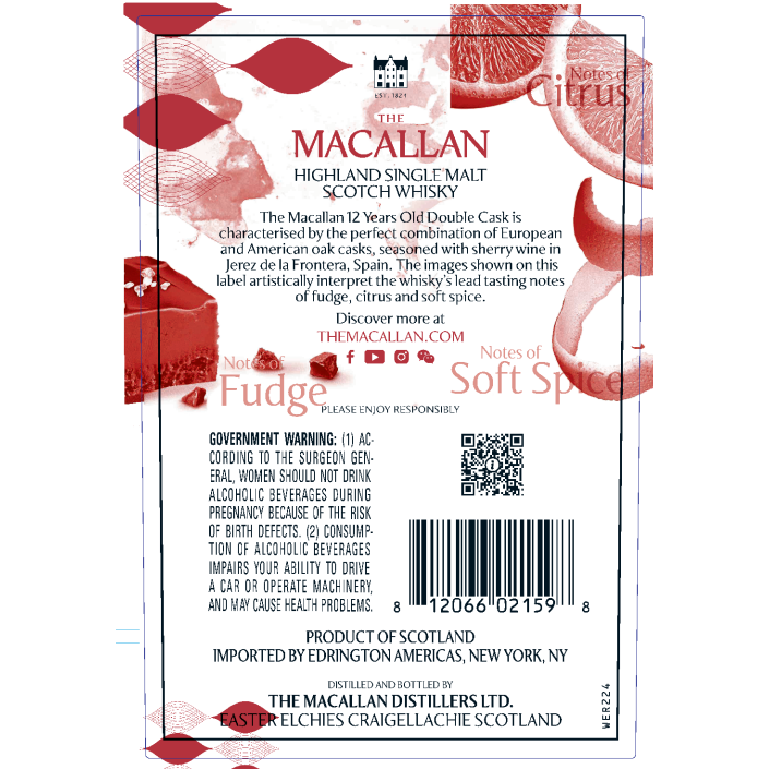 The Macallan 12 Year Double Cask 750ml