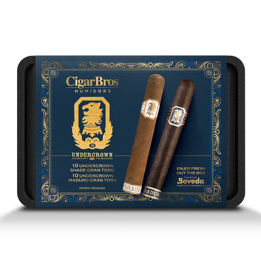 CigarBros X Undercrown 20 Premium Cigars Set + Personal Humidor by CigarBros