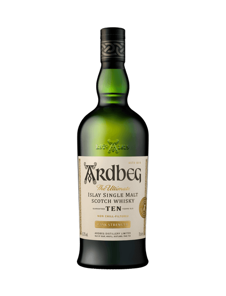 Ardbeg Ten Years Old Cask Strength Islay Single Malt Scotch Whisky Ardbeg Ten Years Old Cask Strength Islay Single Malt Scotch Whisky