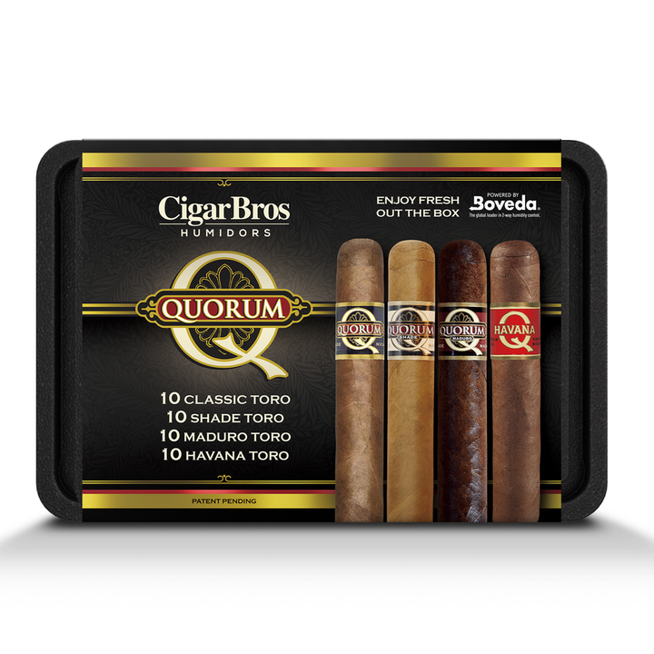 CigarBros X Quorum 40 Premium Cigars Set + Personal Humidor by CigarBros