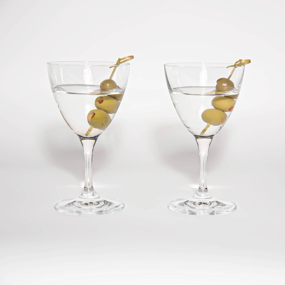 Signature Keys Nick and Nora Cocktail Glasses (Set of 2)
