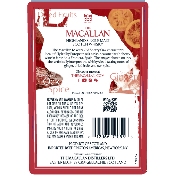 The Macallan 12 Year Old Sherry Oak