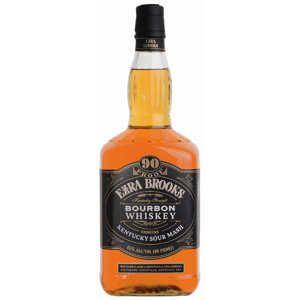 Ezra Brooks Kentucky Sour Mash Straight Bourbon Whiskey 1.75L
