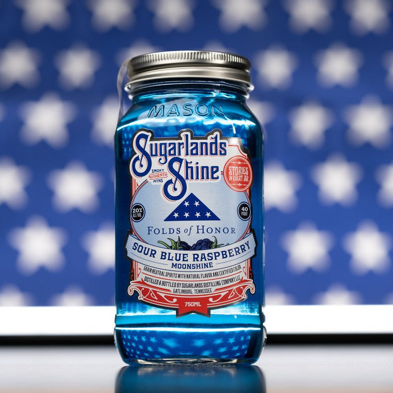 Sugarlands Shine Sour Blue Raspberry Moonshine Benefiting Folds of Honor