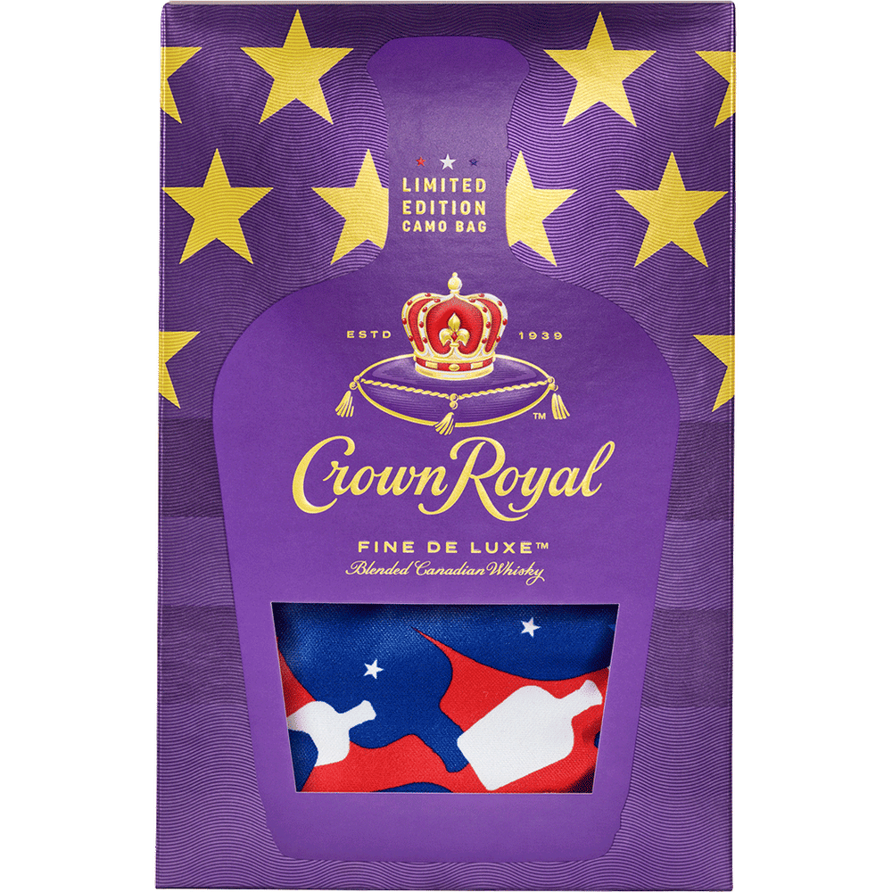 Crown Royal Whisky Limited Edition Camo Bag 750ml