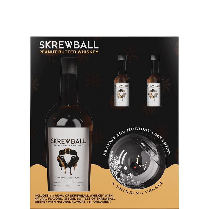 Skrewball with 2x 50ml & Holiday Ornament Gift