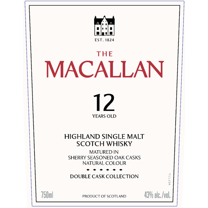 The Macallan 12 Year Double Cask 750ml