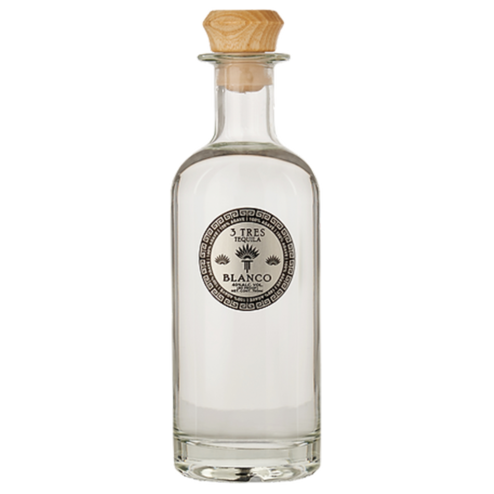 3 Tres Tequila Blanco 100% Agave – Wooden Cork