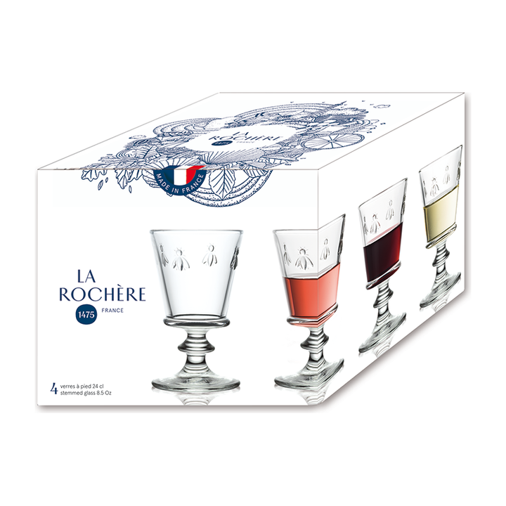 La Rochere Bee Wine Glass Set-4