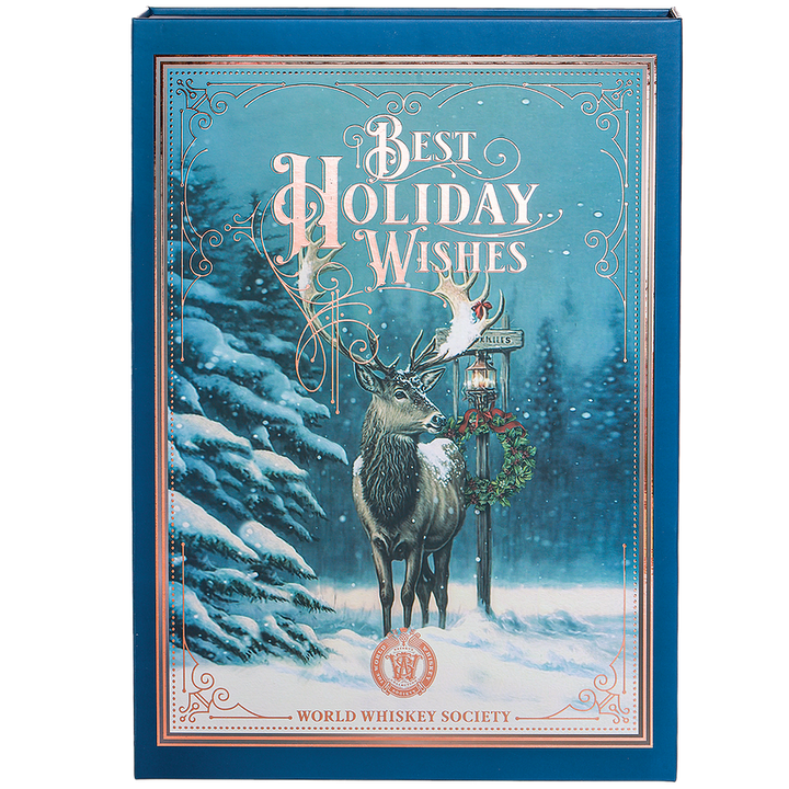 World Whiskey Society Best Holiday Wishes Bourbon Ball Ornament Gift Set