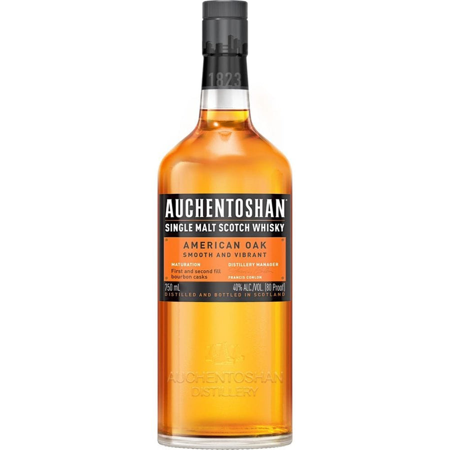 750 ML Auchentoshan Single Malt Scotch American Oak Whiskey