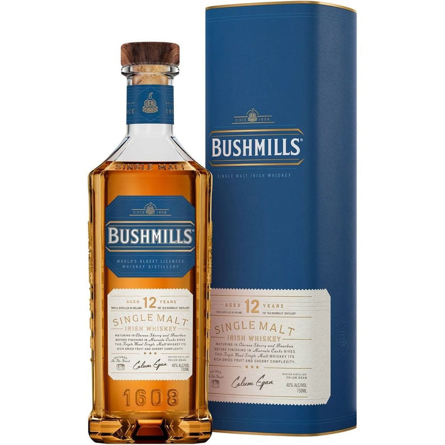 750 ML Bushmills Irish Single Malt 12 Year Whiskey