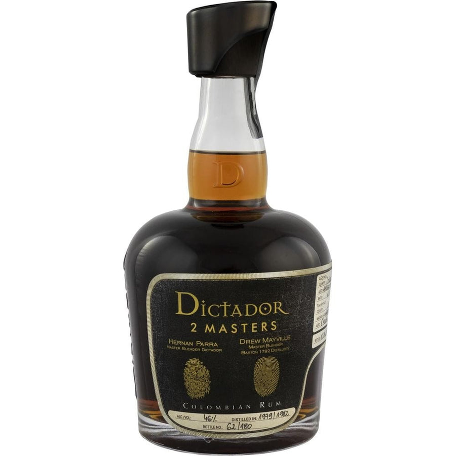 750 ML Dictador Aged Rum 2 Masters Barton Blended 36 Year