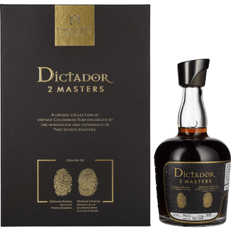 750 ML Dictador Aged Rum 2 Masters Chateau D'Arche Sauternes