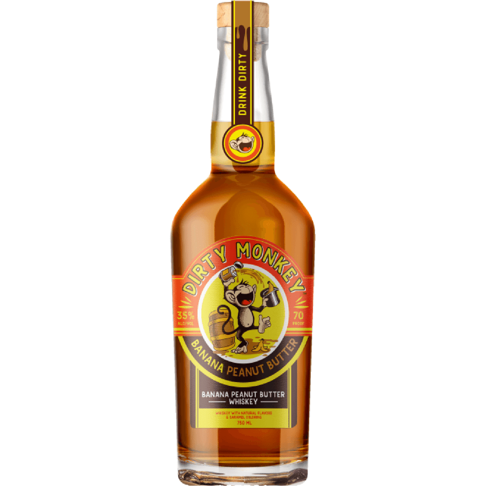 750 ML Dirty Monkey Banana Peanut Butter Whiskey