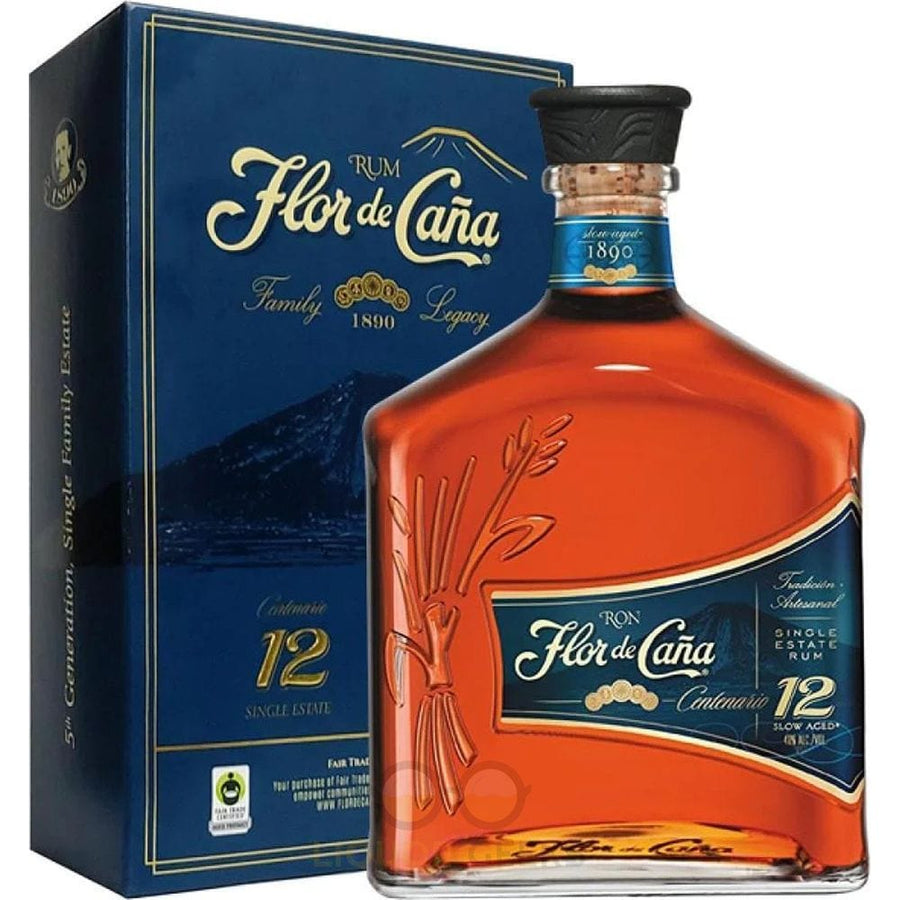 750 ML Flor De Cana 12 Year Old Centenario Rum