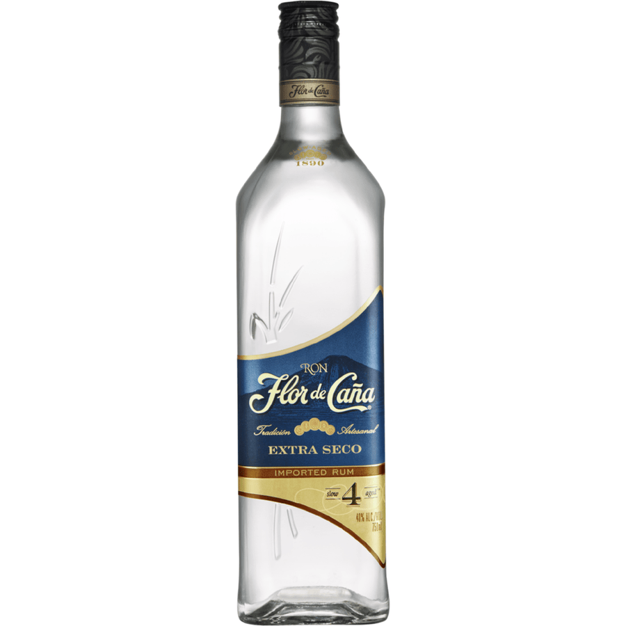 750 ML Flor de Cana 4 Year Old Extra Seco Rum