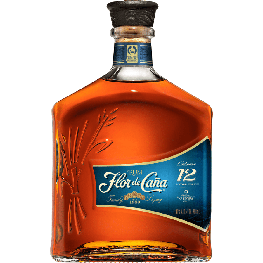 750 ML Flor de Cana Centenario 12 Year Old Rum
