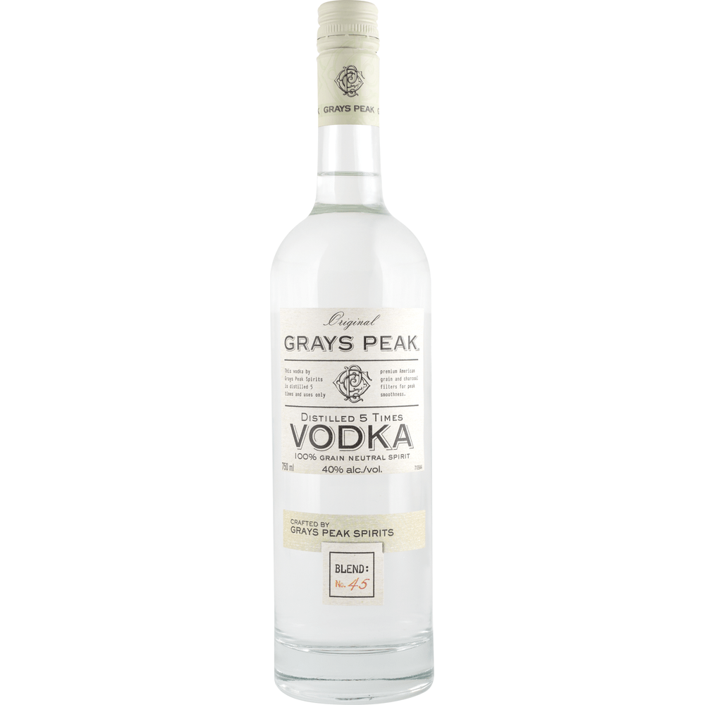 750 ML Grays Peak Vodka