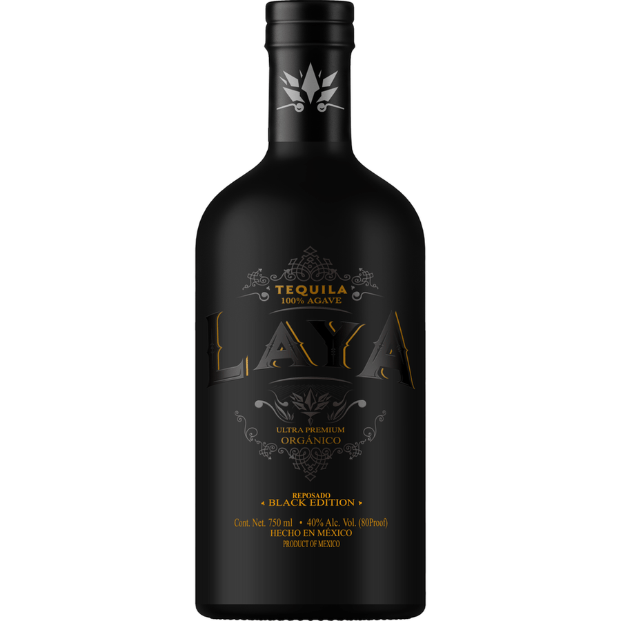 750 ML Laya Reposado Tequila Black Edition
