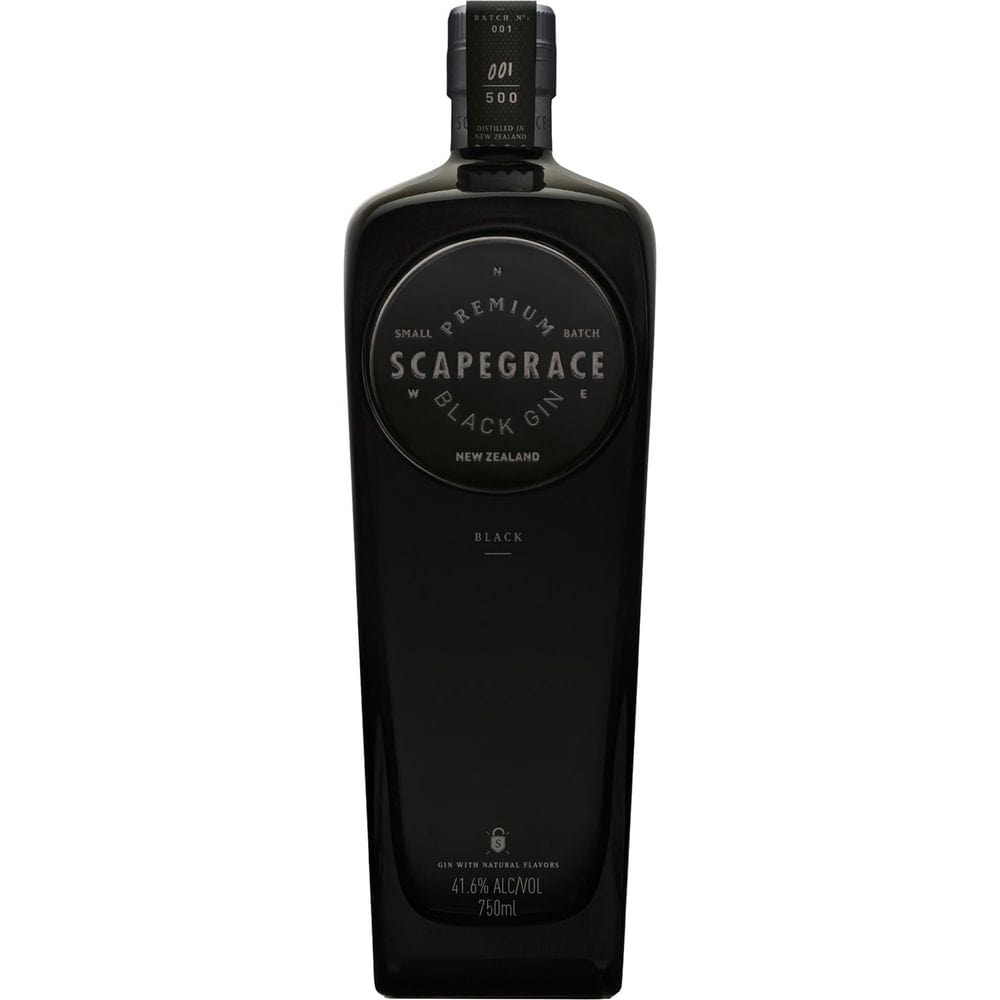 750 ML Scapegrace Black Gin Small Batch