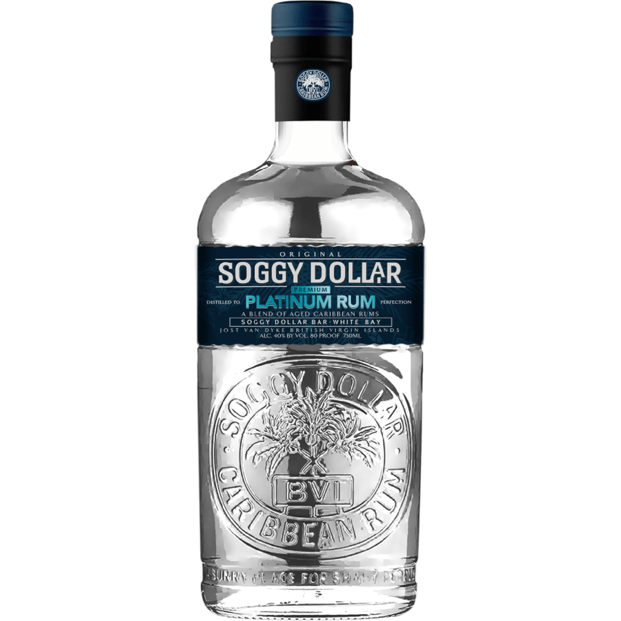 750 ML Soggy Dollar Platinum Rum