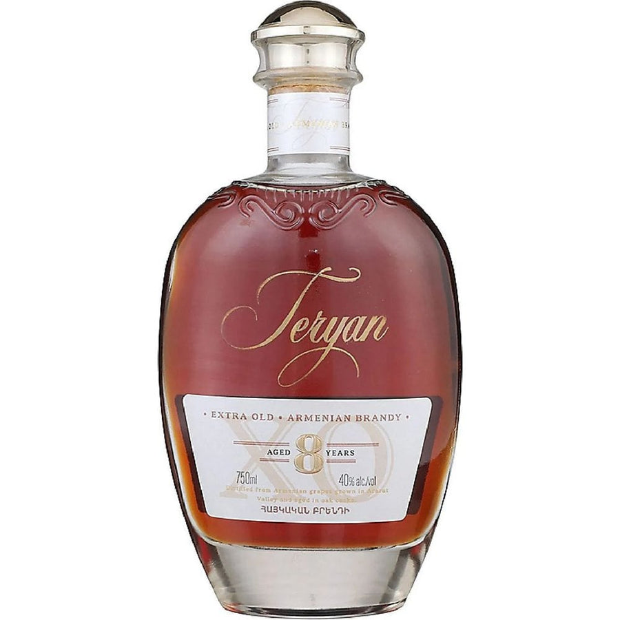 750 ML Teryan Brandy Extra Old 8 Yr 80