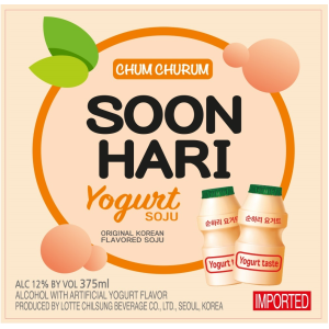 Soonhari Chum Churum Yogurt Soju Korean 375ml