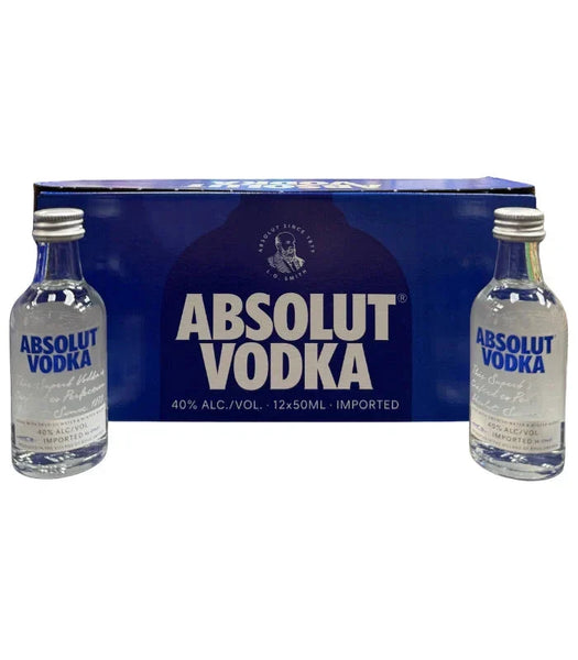 Absolut Mini Shooters 50mL 12-Pack | Swedish Wheat Vodka – Wooden Cork