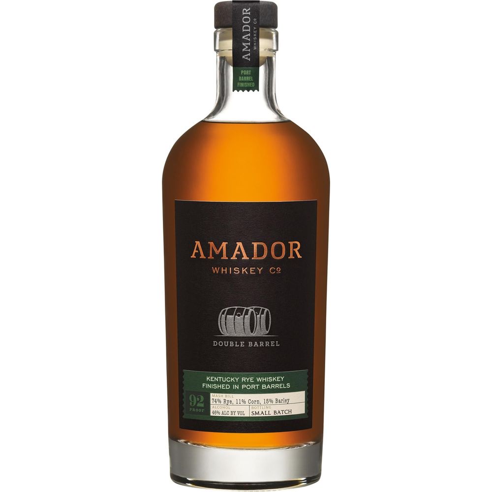 Amador Whiskey Co. Rye Whiskey Double Barrel Port Barrel Finished