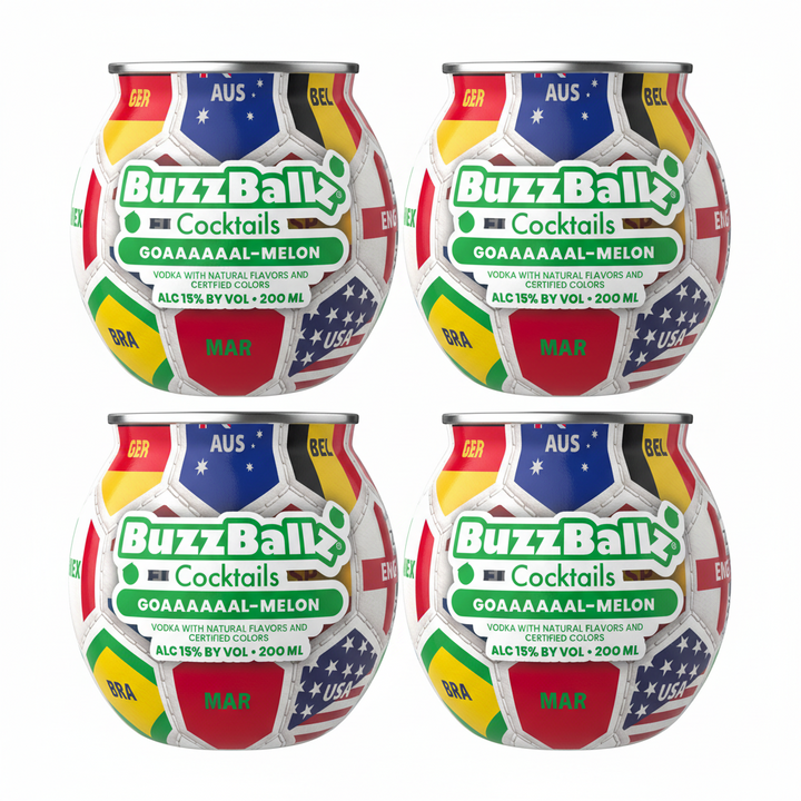 BuzzBallz GOAAAAAL-Melon Citrus Pre-Mixed Cocktails 4 Pack