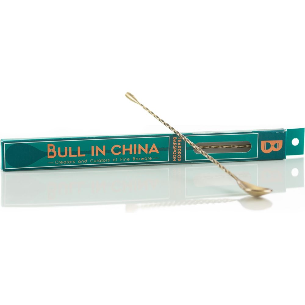 Bull In China Teardrop Barspoon - 12"/30cm (Standard length)