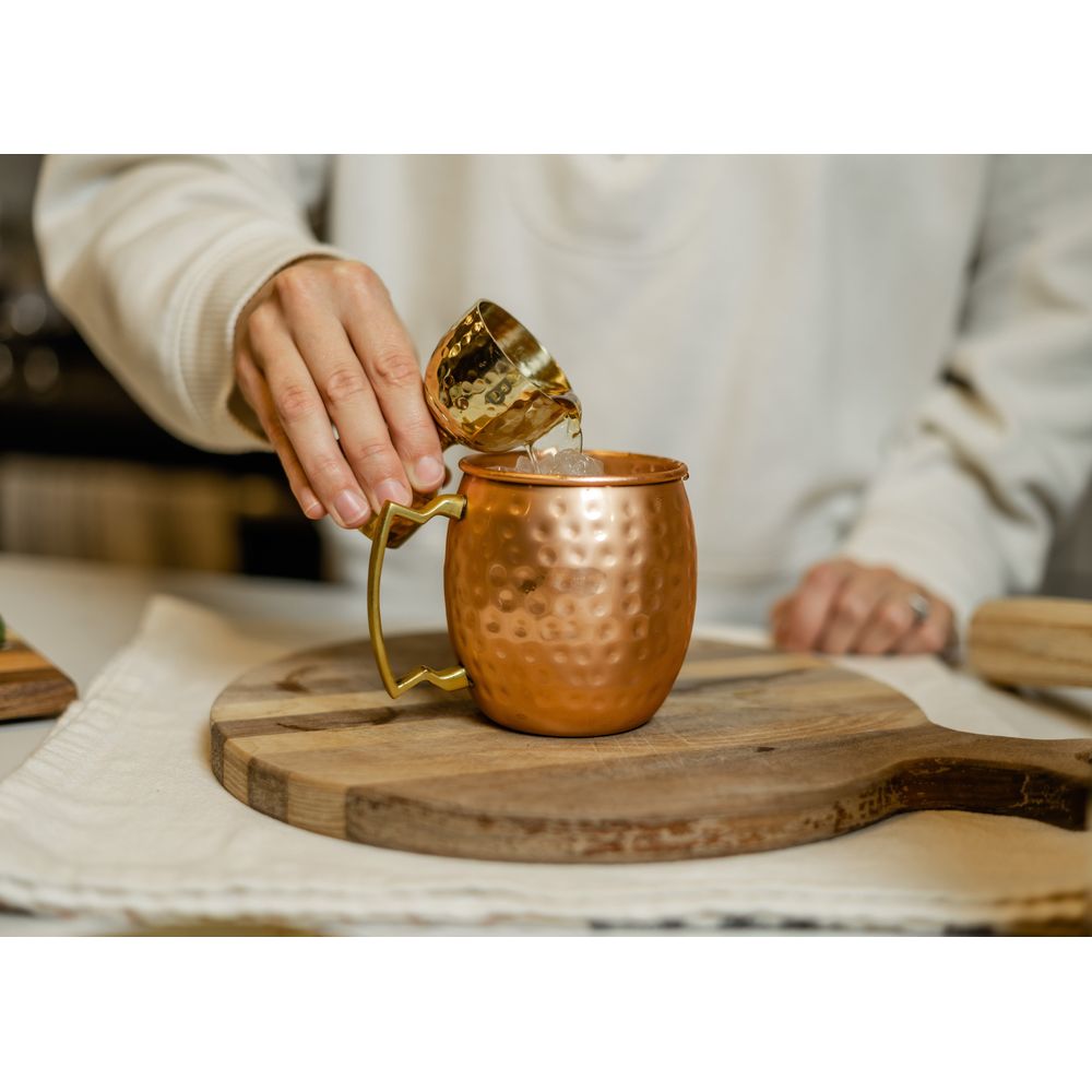 Bull In China Solid Copper Hammered Mule Mug