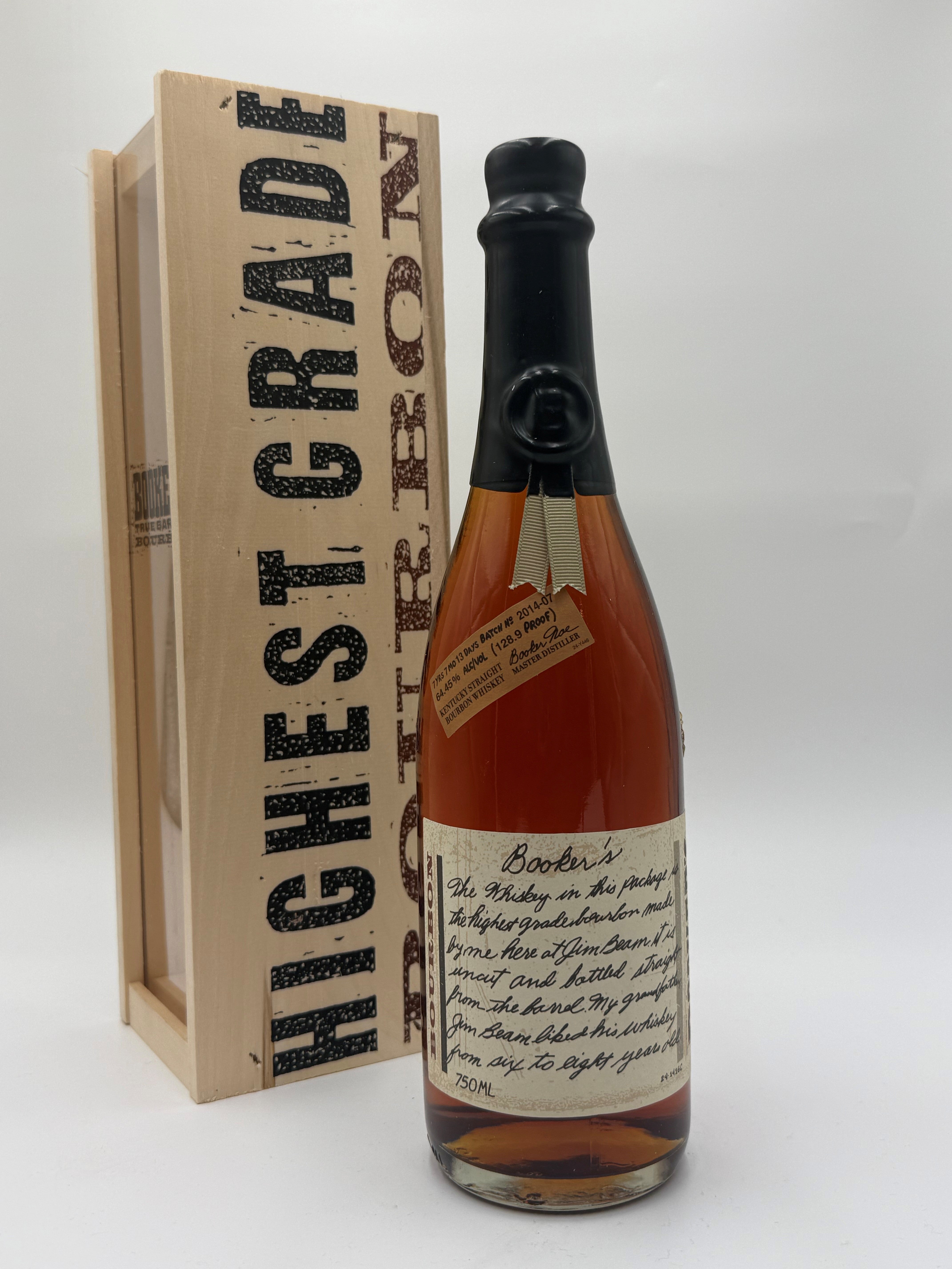Booker's Batch B95-C-31 Bourbon Whiskey 126.7 Proof – Wooden Cork