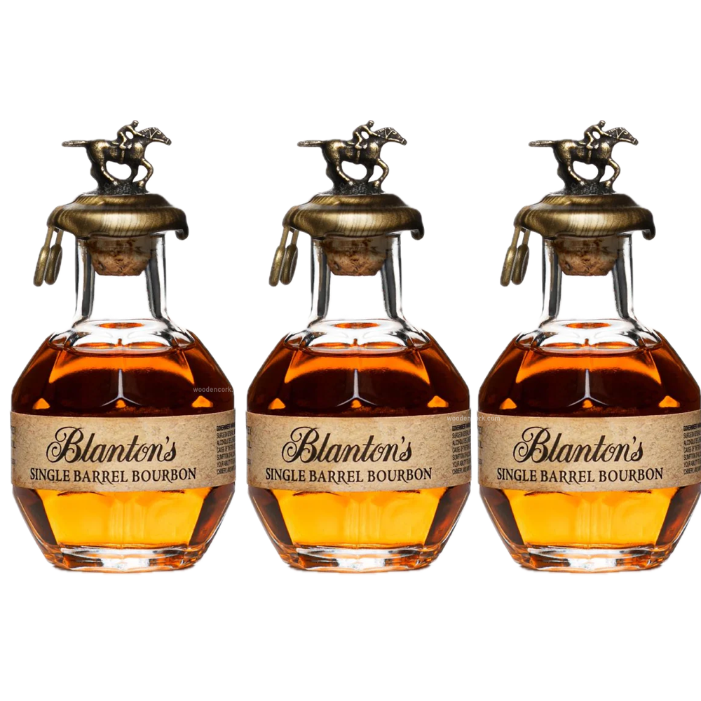 Blanton's Miniature Bourbon 50ml 3 Pack Shot Set