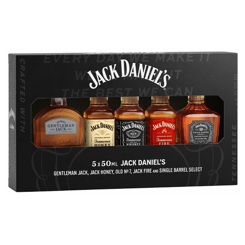 Jack Daniel's Whiskey Family of Brands 5 Pack Gift Set