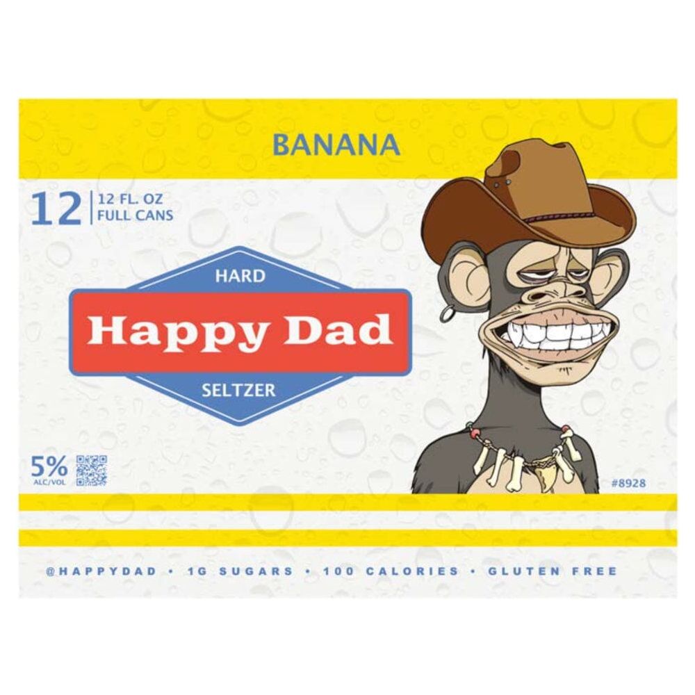 Happy Dad Hard Seltzer Banana 12PK
