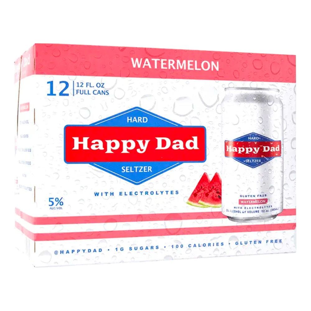 Happy Dad Hard Seltzer Watermelon 12PK