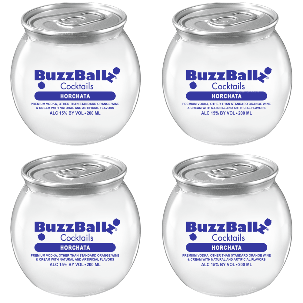 bazo1199 white 1本 BuzzBallz Horchata 4-Pack | 15% ABV Cream Horchata Vodka RTD