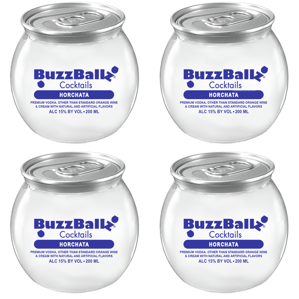 BuzzBallz Horchata Pre-Mixed Cocktails 4-Pack – Wooden Cork