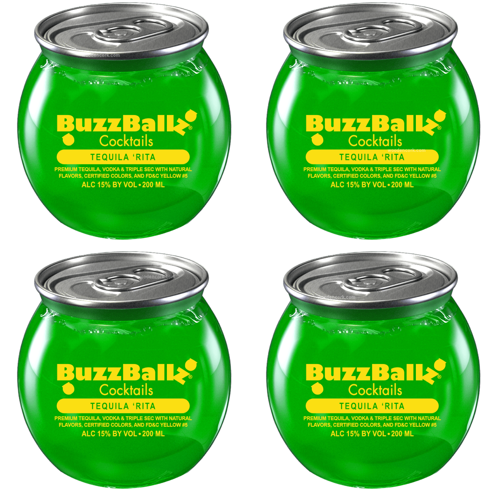 Buzzballz Tequila 'RIta Pre-Mixed Cocktails 4-Pack