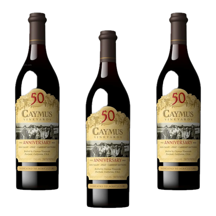 Caymus 50th Anniversary Napa Valley Cabernet Sauvignon 2022 3 Pack