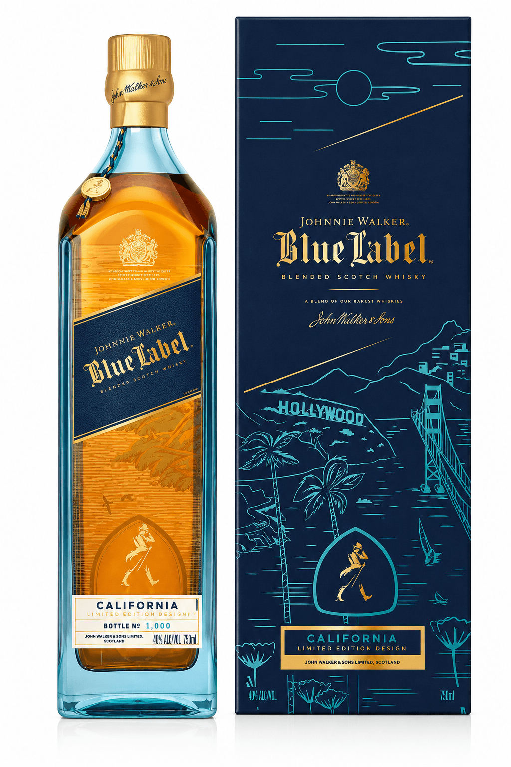Johnnie Walker Blue Label California Limited Edition Design 2026 750mL
