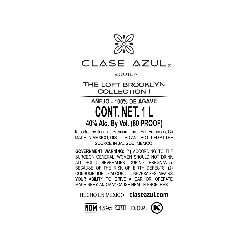 Clase Azul The Loft Brooklyn Collection I Anejo Tequila 1L