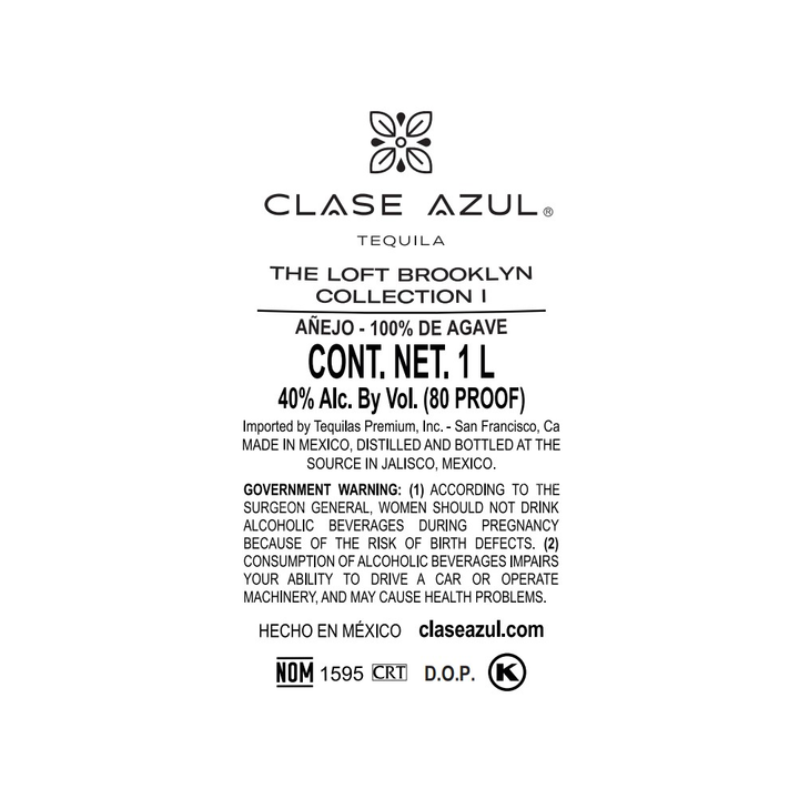 Clase Azul The Loft Brooklyn Collection I Anejo Tequila 1L