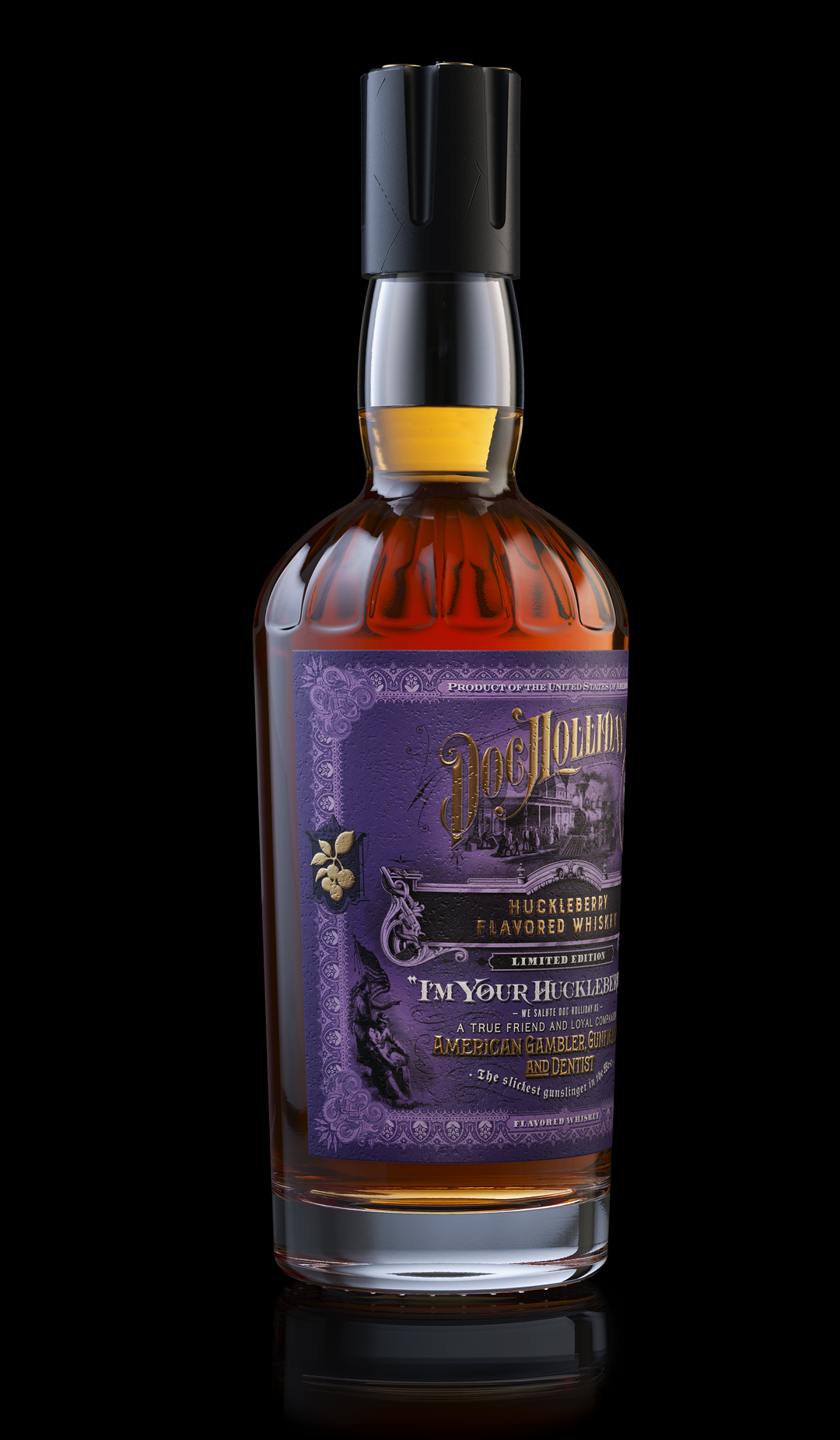Doc Holliday Huckleberry Flavored Whiskey | Wild West Berry Doc Holliday Huckleberry Flavored Whiskey | Wild West Berry